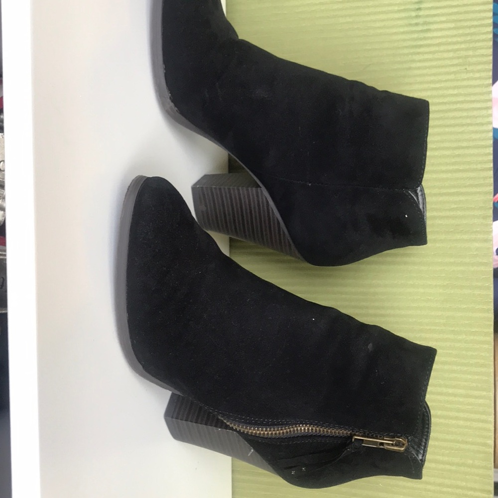 Black  suede ankle boots